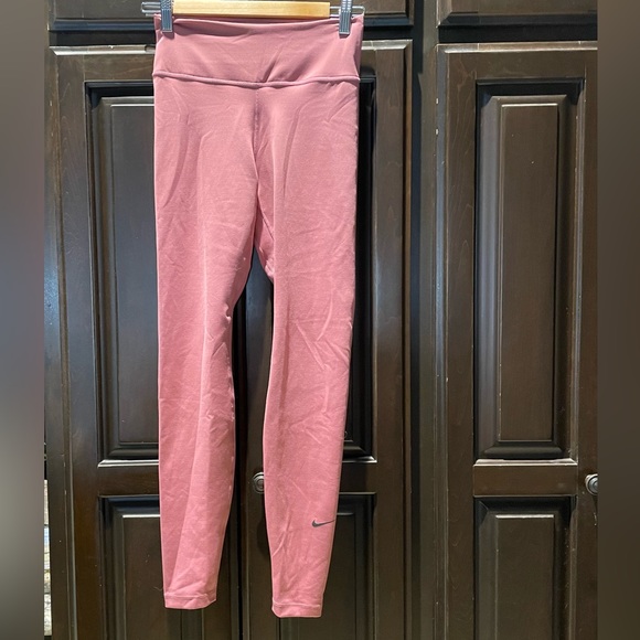 Nike Dri-Fit One Luxe mid-rise pink leggings - Picture 2 of 6